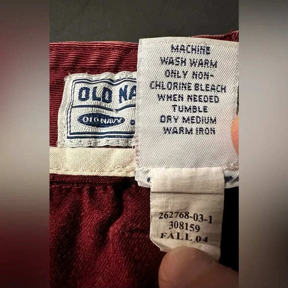 Vintage Old Navy Women’s Size 16 Red Pants Low Rise Wide Leg - Picture 14 of 15